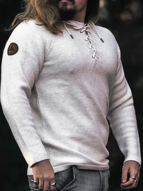 RD Hero Cashmere Strikket Trøje - Off White^RockDenim New
