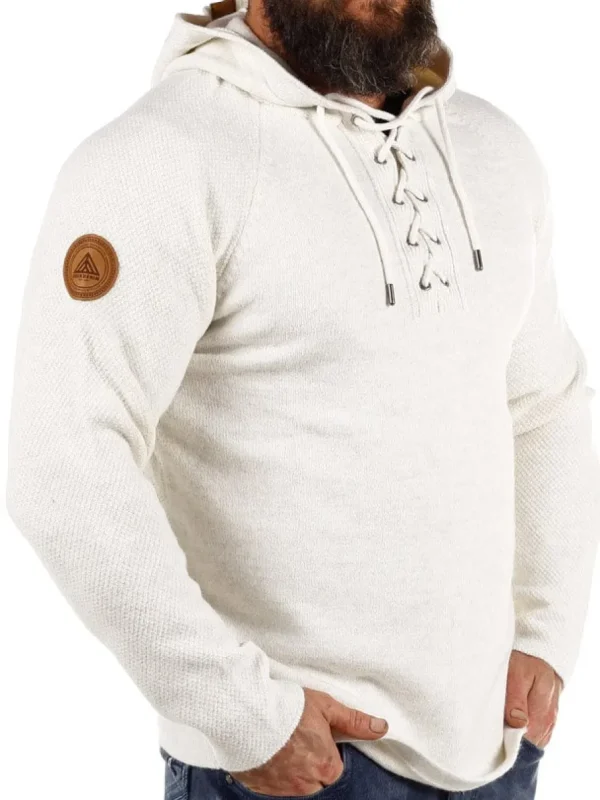 RD Hero Cashmere Strikket Trøje - Off White^RockDenim New