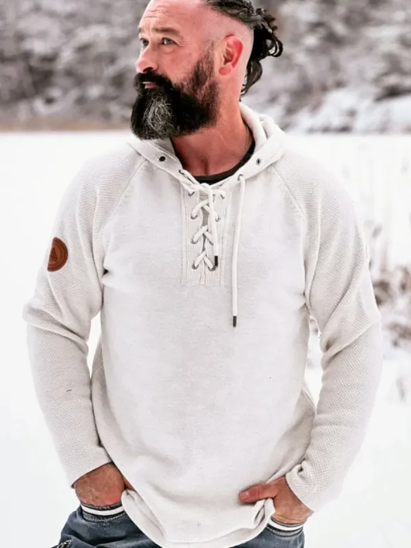 RD Hero Cashmere Strikket Trøje - Off White^RockDenim New