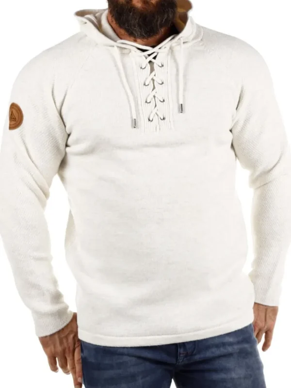 RD Hero Cashmere Strikket Trøje - Off White^RockDenim New