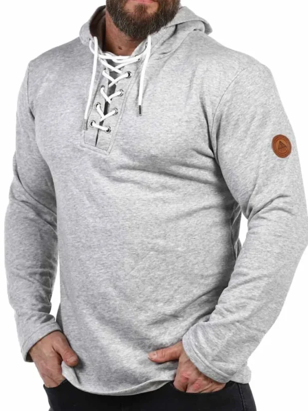 RD Hero Hoodie - Lysegrå^Rockdenim Outlet