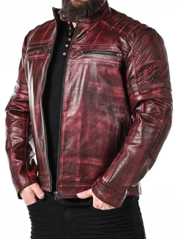 RD Iron Fury Skindjakke - Rød^RockDenim Discount