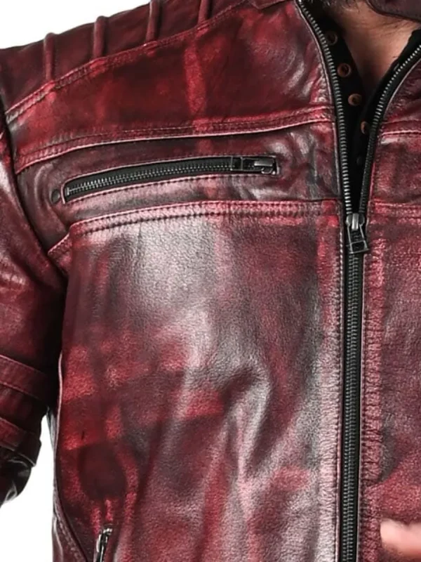 RD Iron Fury Skindjakke - Rød^RockDenim Discount