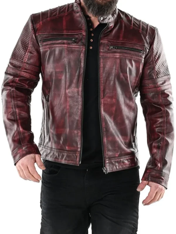RD Iron Fury Skindjakke - Rød^RockDenim Discount