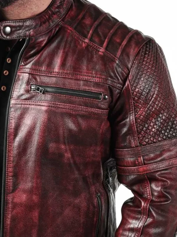 RD Iron Fury Skindjakke - Rød^RockDenim Discount
