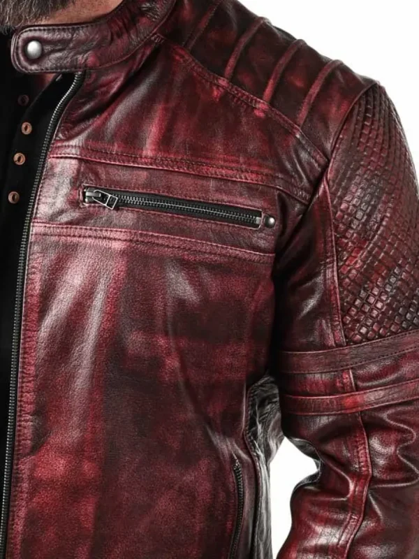 RD Iron Fury Skindjakke - Rød^RockDenim Discount