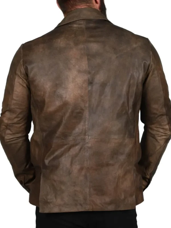 RD Leather Blazer - Vintage Brun^Rockdenim Hot