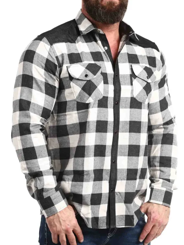 RD Lumberjack Skjorte - Sort/Hvid^RockDenim Hot
