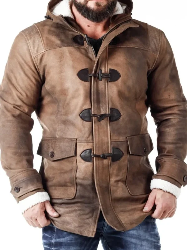RD Matan Foret Skindfrakke - Brun^RockDenim Sale