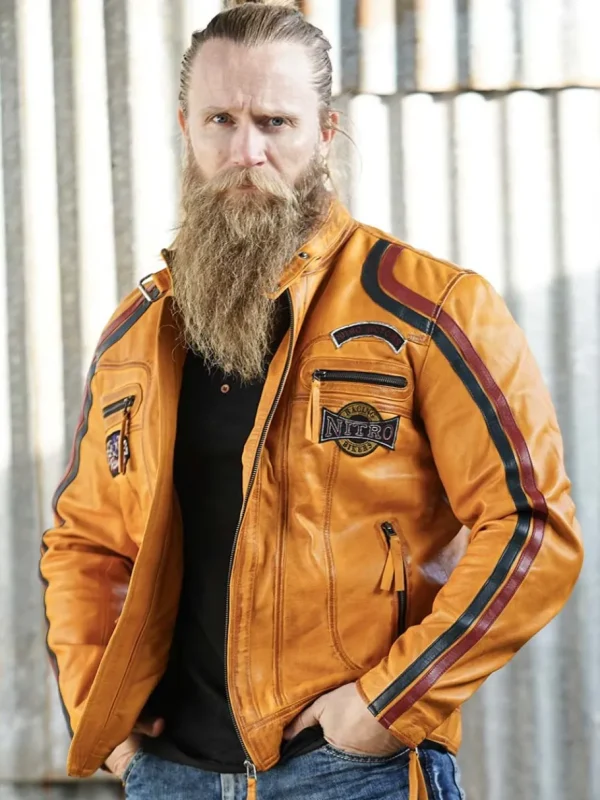 RD Nitro Skindjakke - Orange^Rockdenim Sale