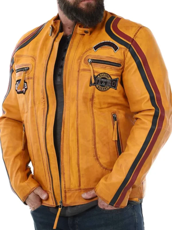 RD Nitro Skindjakke - Orange^Rockdenim Sale