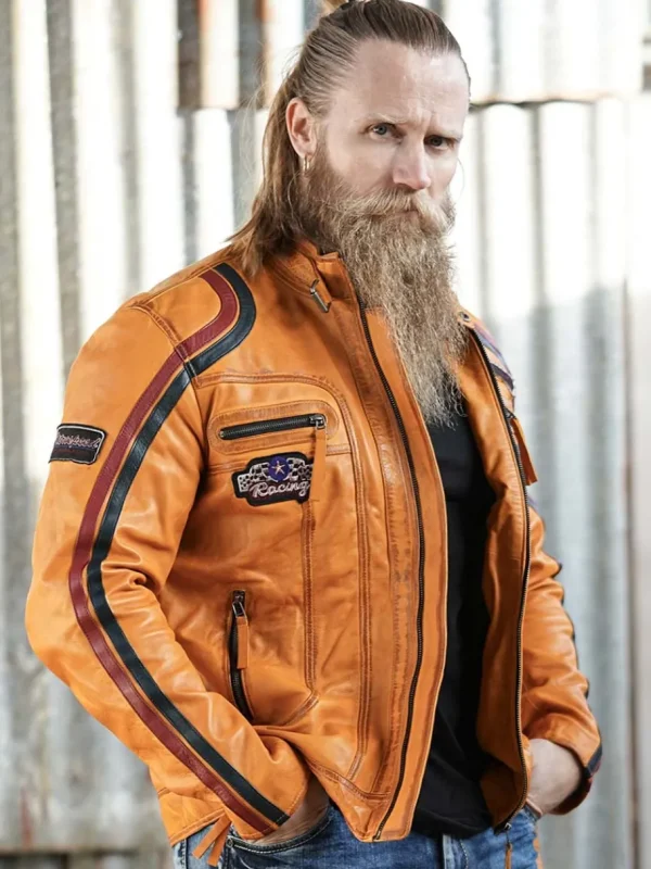 RD Nitro Skindjakke - Orange^Rockdenim Sale