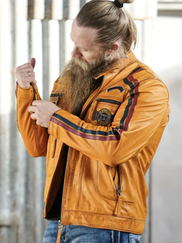 RD Nitro Skindjakke - Orange^Rockdenim Sale