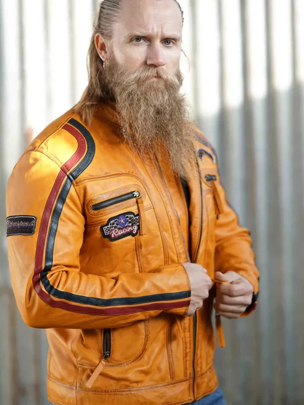 RD Nitro Skindjakke - Orange^Rockdenim Sale