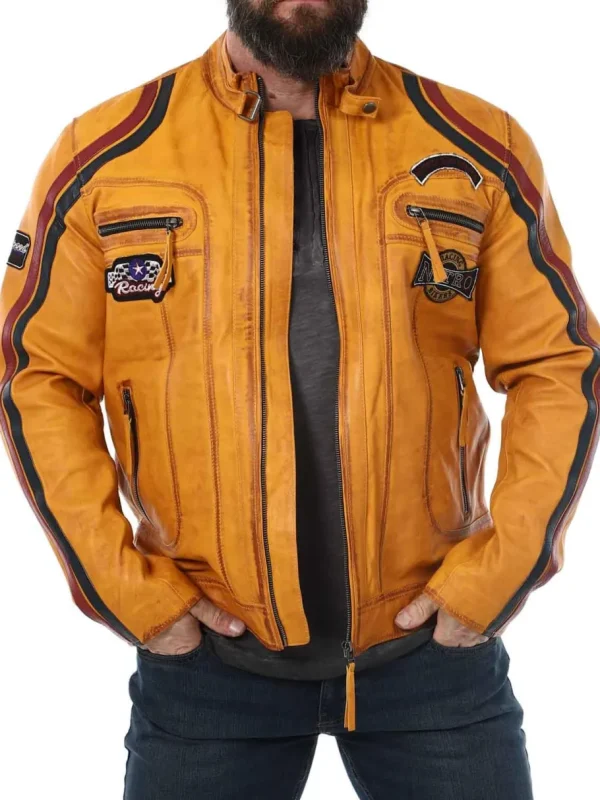 RD Nitro Skindjakke - Orange^Rockdenim Sale
