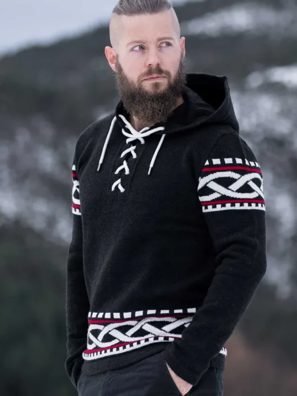 RD Njord Cashmere Strikket Trøje - Sort^Rockdenim Fashion