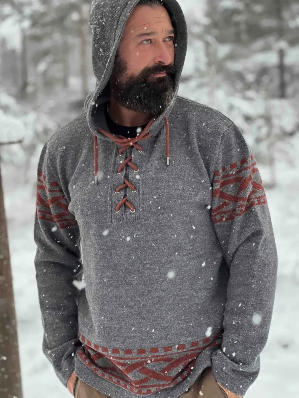 RD Njord Cashmere Strikket Trøje - Mørkegrå^Rockdenim New