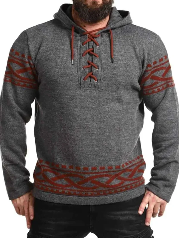 RD Njord Cashmere Strikket Trøje - Mørkegrå^Rockdenim New