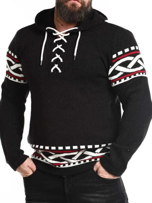 RD Njord Cashmere Strikket Trøje - Sort^Rockdenim Fashion