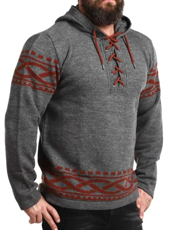 RD Njord Cashmere Strikket Trøje - Mørkegrå^Rockdenim New