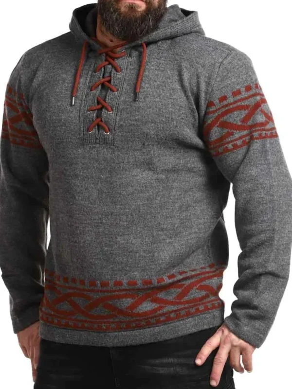 RD Njord Cashmere Strikket Trøje - Mørkegrå^Rockdenim New