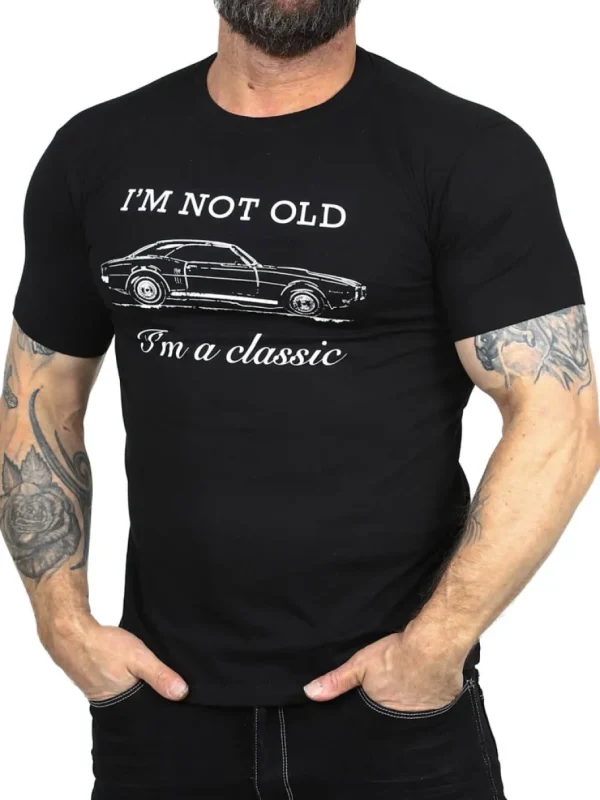 RD Old Classic Car T-shirt - Sort^Rockdenim Sale