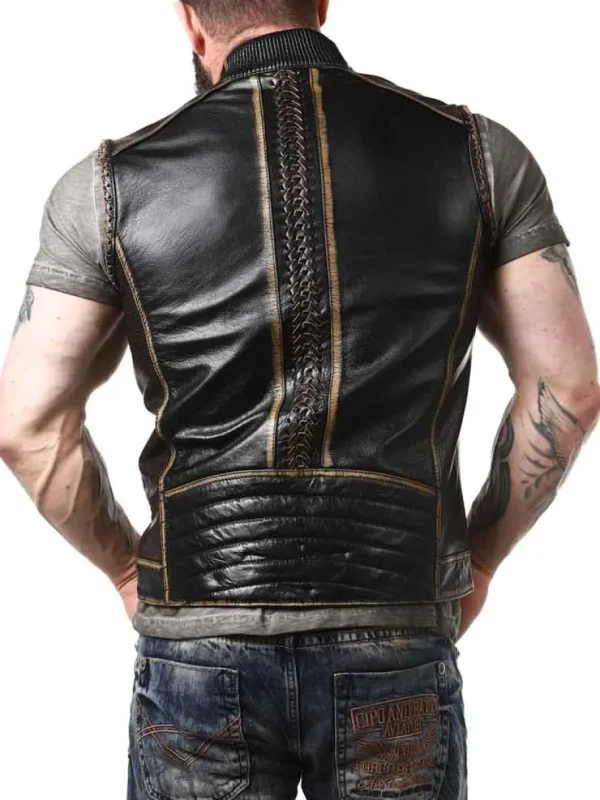 RD Power Rider Skindvest - Sort/Beige^Rockdenim Clearance