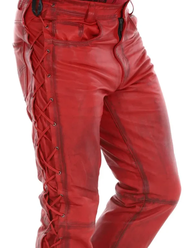 RD Premium Nitro Skinnbukser - Rød^Rockdenim Clearance