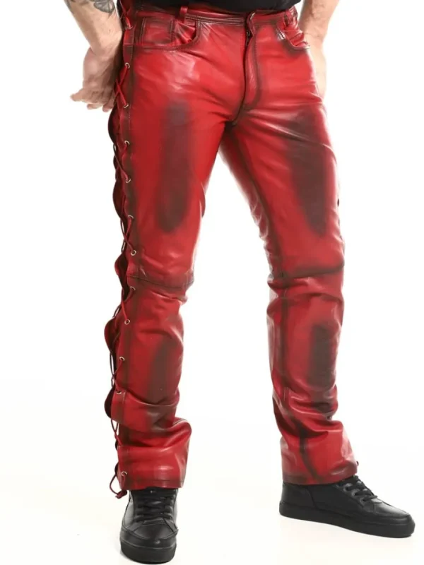 RD Premium Nitro Skinnbukser - Dirty Red^Rockdenim Discount