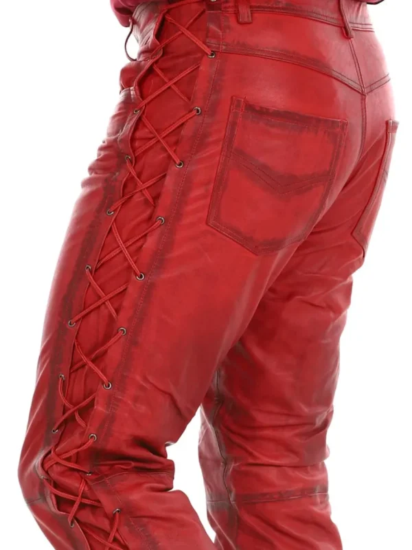 RD Premium Nitro Skinnbukser - Rød^Rockdenim Clearance