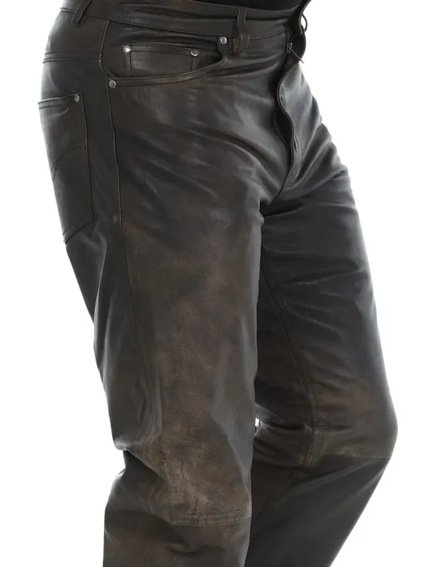 RD Premium Thunder Skindbukser - Brun^Rockdenim Best
