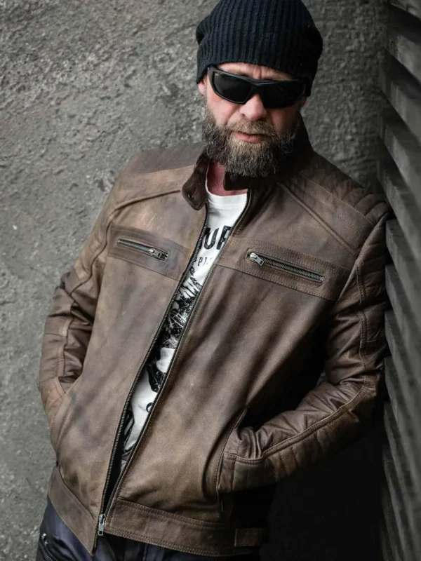 RD Rivian Skindjakke - Brun^Rockdenim Hot