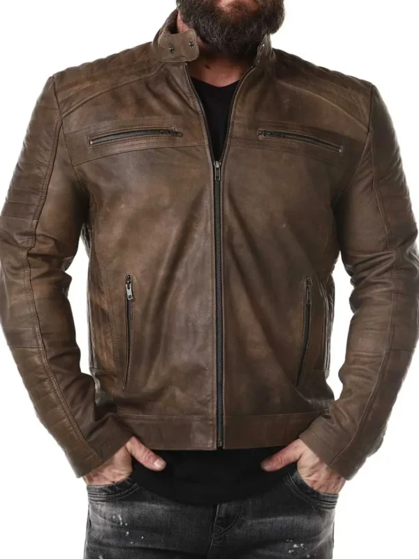 RD Rivian Skindjakke - Brun^Rockdenim Hot