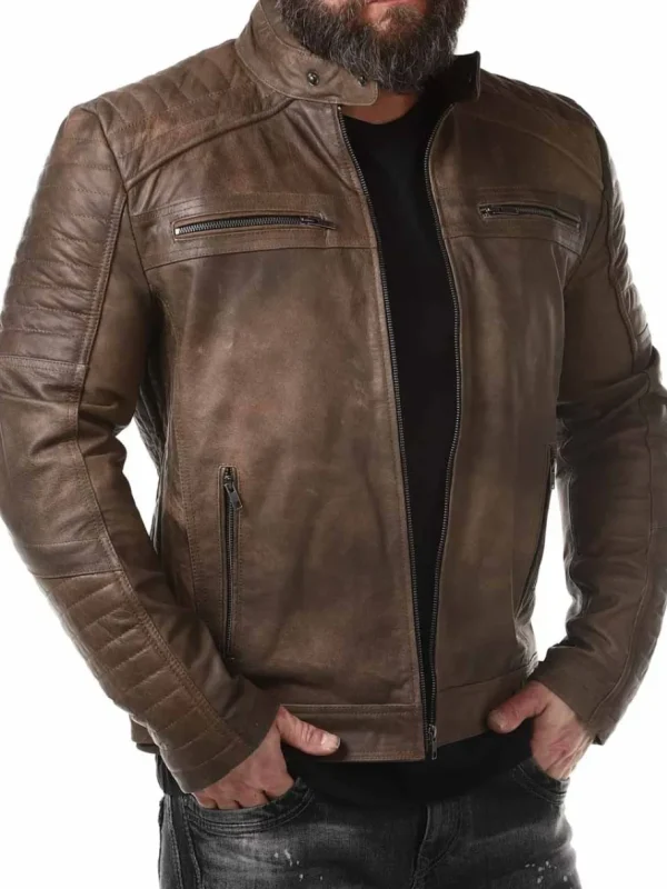 RD Rivian Skindjakke - Brun^Rockdenim Hot