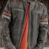 RD Road King Skindjakke - Dirty Grey^RockDenim Best