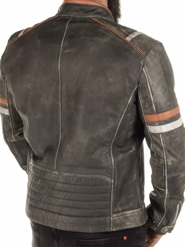 RD Road King Skindjakke - Dirty Grey^RockDenim Best