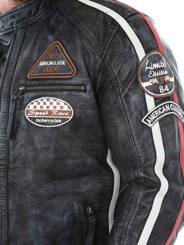 RD Road Runner Skindjakke - Sort^Rockdenim Sale