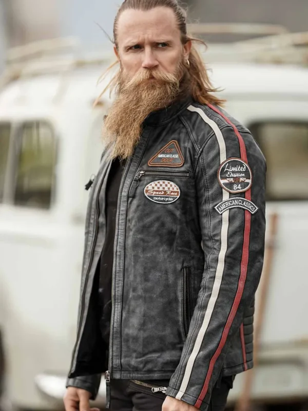 RD Road Runner Skindjakke - Sort^Rockdenim Sale