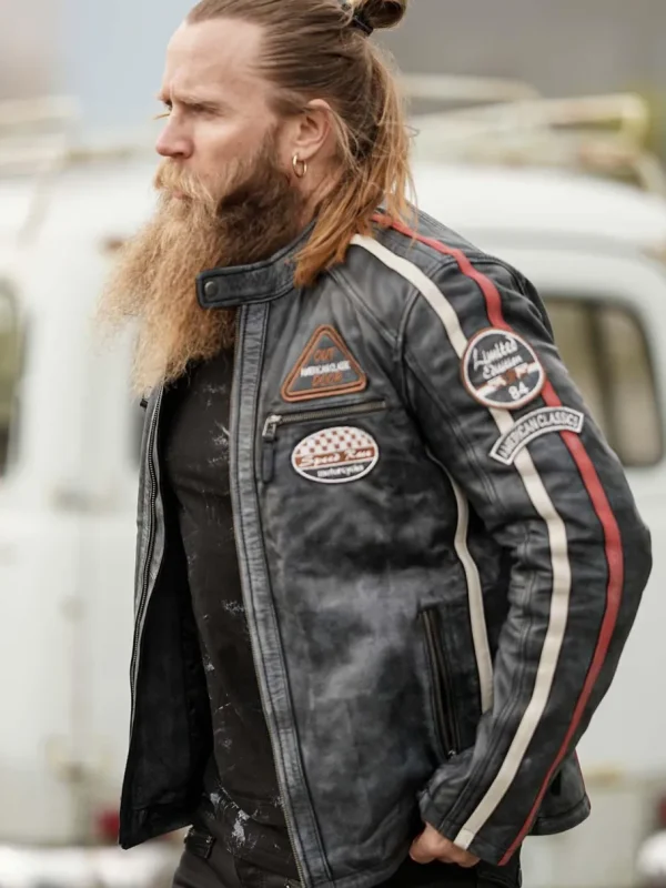 RD Road Runner Skindjakke - Sort^Rockdenim Sale