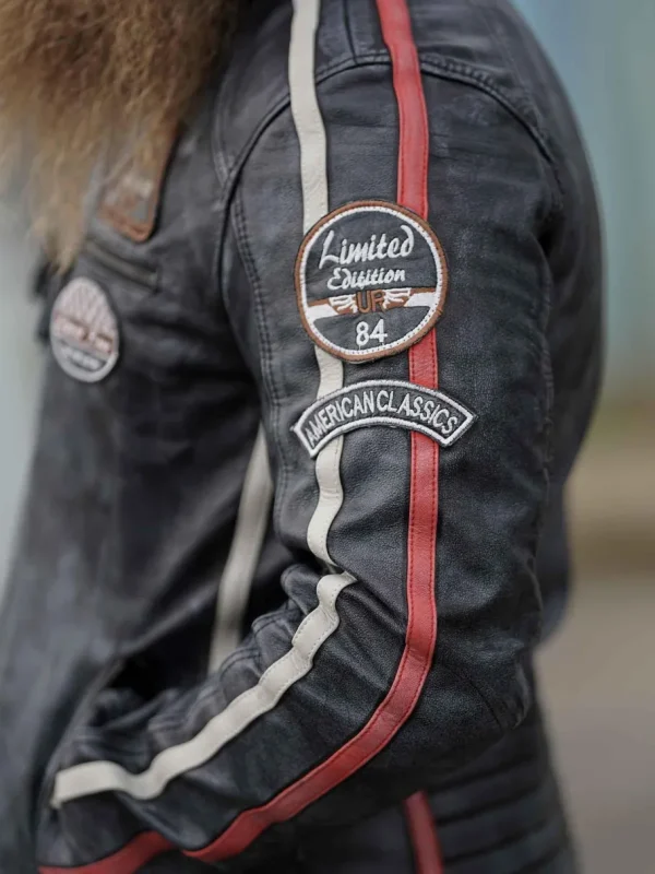 RD Road Runner Skindjakke - Sort^Rockdenim Sale