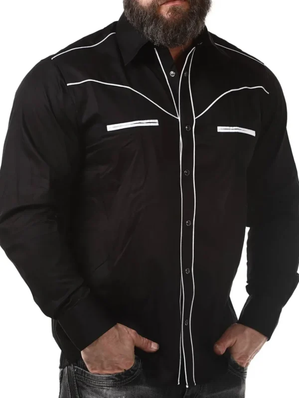 RD Roadster Skjorte - Sort/Hvid^Rockdenim New
