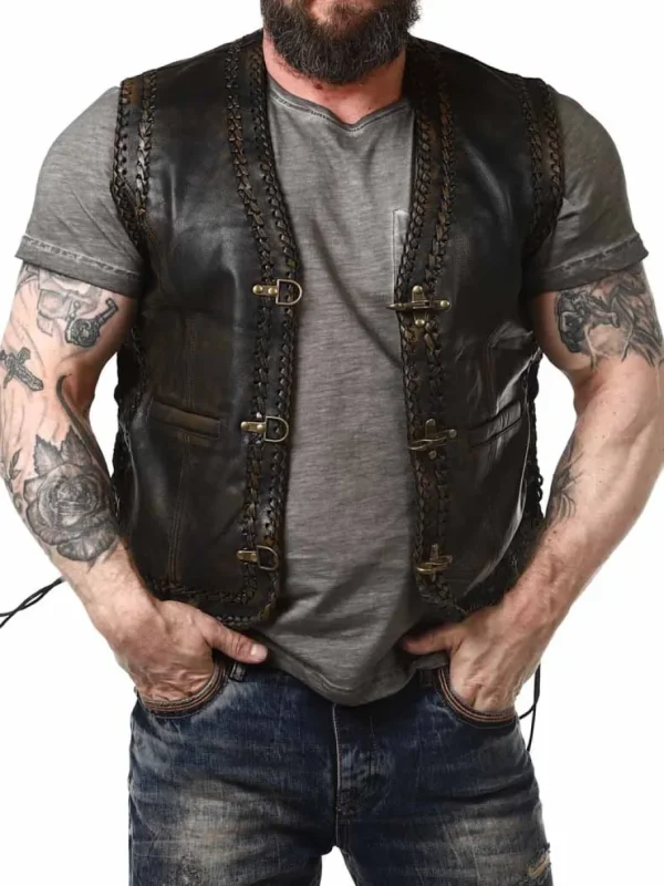 RD Rooster Skindvest - Brun^Rockdenim Clearance