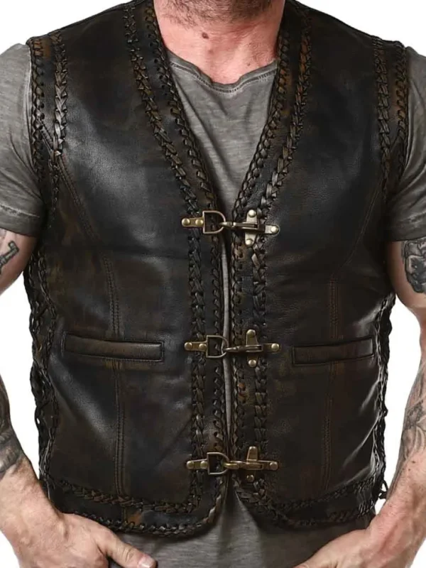 RD Rooster Skindvest - Brun^Rockdenim Clearance