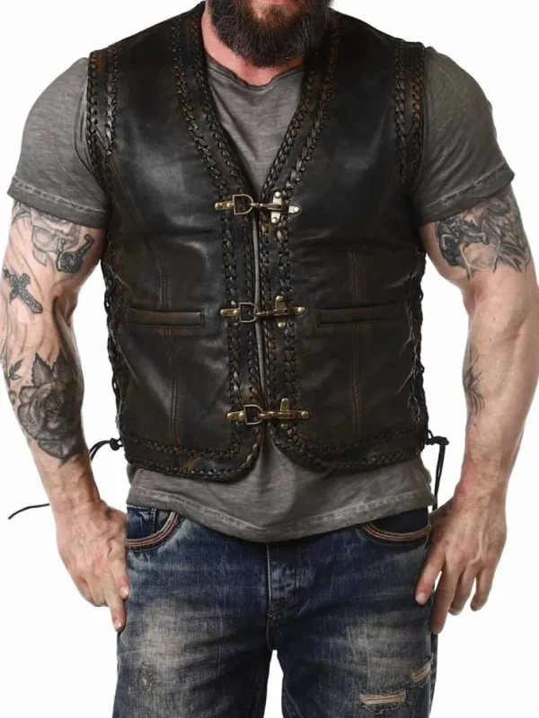 RD Rooster Skindvest - Brun^Rockdenim Clearance