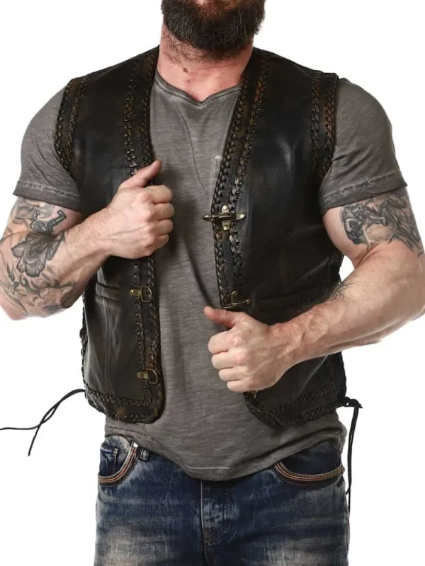 RD Rooster Skindvest - Brun^Rockdenim Clearance