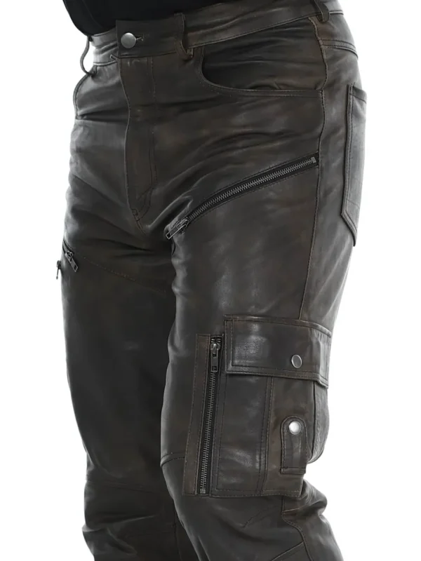 RD Salvatoro Cargo Skindbukser - Brun^Rockdenim Online