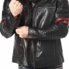 RD Storm Skindjakke - Sort/Rød^Rockdenim Discount