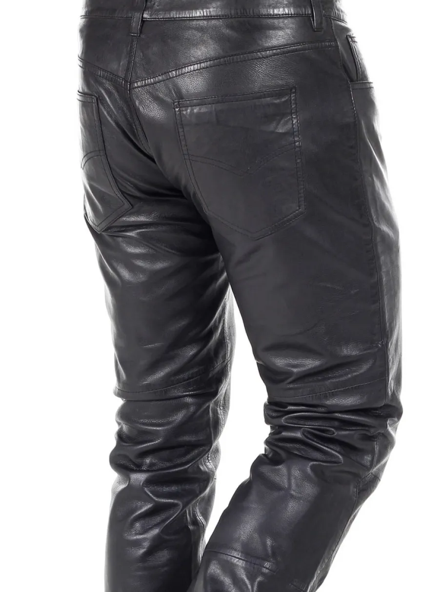 rd_thunder_skindbukse__so_0.webp RD Thunder Skindbukse - Sort^RockDenim Online