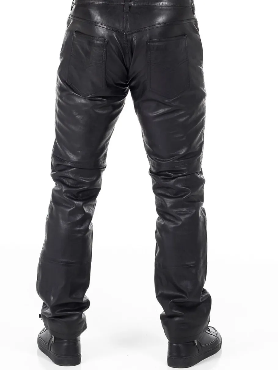 rd_thunder_skindbukse__so_6.webp RD Thunder Skindbukse - Sort^RockDenim Online