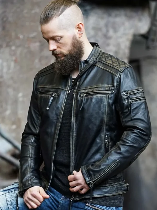 RD Thunder Skindjakke - Sort^RockDenim Clearance
